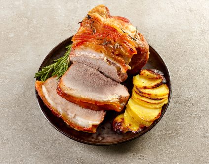 Fr: Schweinebraten mit Kartoffelgratin